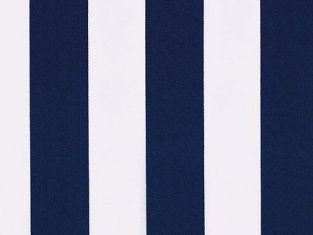 Ersatzstoff (inkl. Volant) für 5m x 3m Markisen, Blau und weiß gestreift